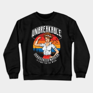 Unbreakable Lung Cancer Warrior Crewneck Sweatshirt